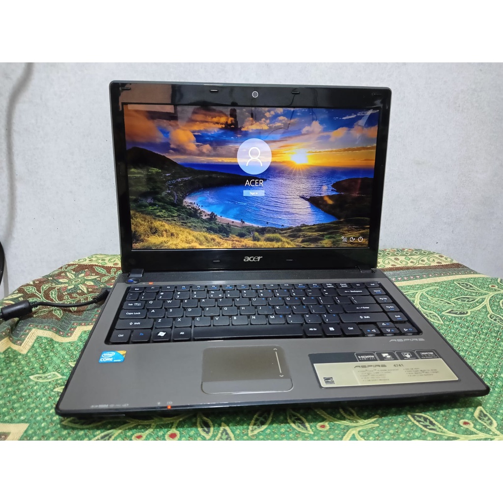laptop acer aspire 4741intel core i5 ram 4gb hdd 500gb win 10 normal