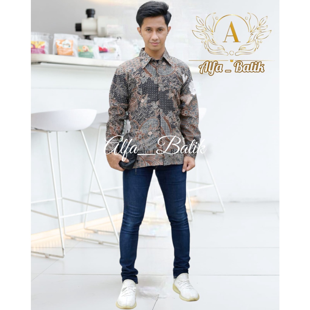 KEMEJA BATIK PRIA / KEMEJA BATIK KONDANGAN / HEM PANJANG / KEMEJA MURAH / KEMEJA BATIK TERBARU Kemeja Batik Pria Seragaman Among Tamu / Kemeja Batik Nikahan Original /TERBARU KEMEJA BATIK PRIA LENGAN PANJANG MOTIF/ CUOPLE BATIK MOTIF AUREL COKLAT PJG