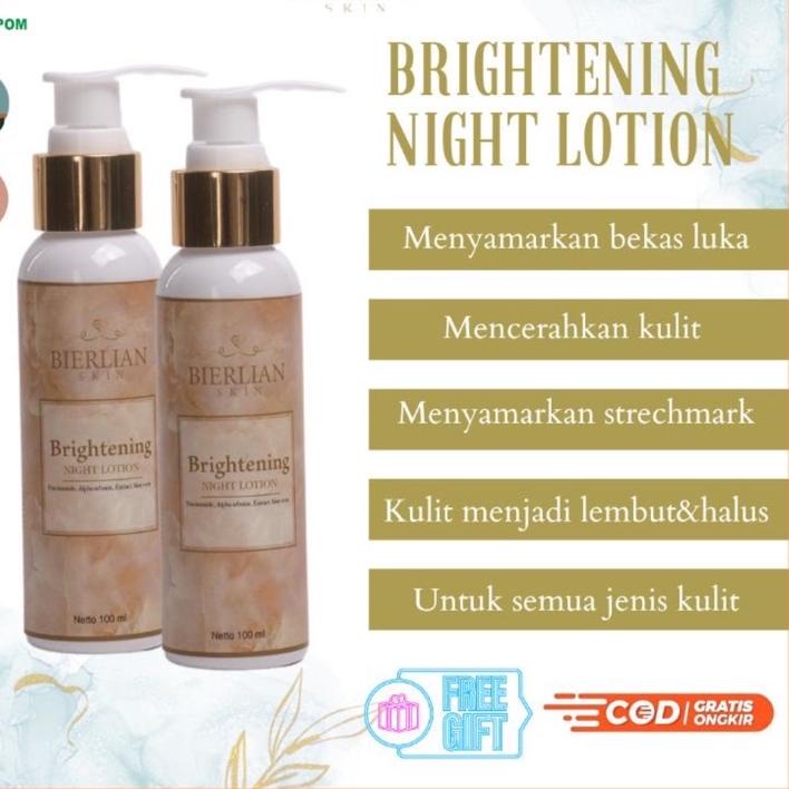 ← [] BIERLIAN BRIGHTENING NIGHT LOTION/HB MALAM WHITENING BIERLIAN/PAKET BADAN BIERLIAN {FREE GIFT} 