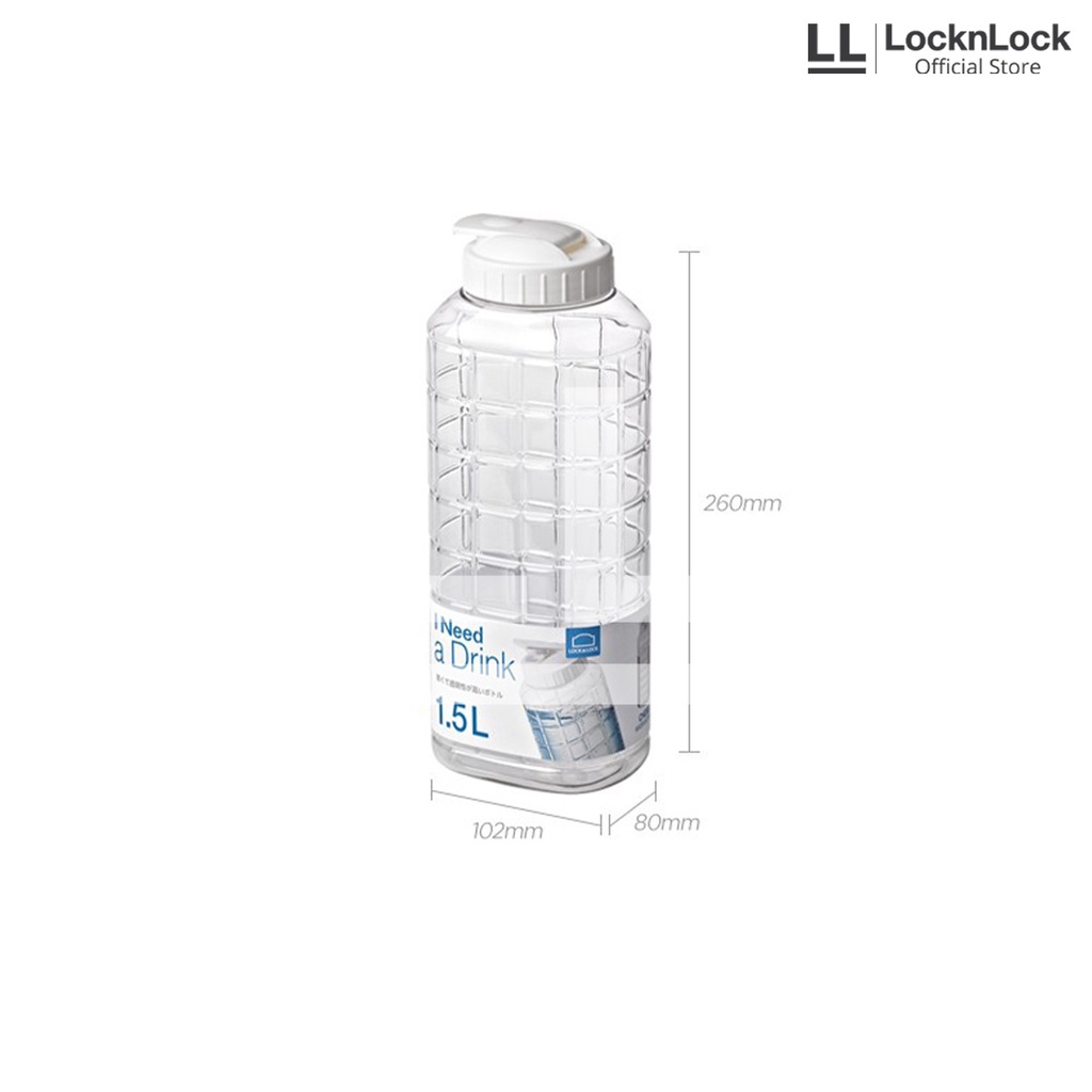 LOCK &amp; LOCK BOTOL AIR MINUM CHESS [ 1.5 L ] I NEED A DRINK WATER BOTTLE PLASTIK TEMPAT LOCK N LOCK LOCKNLOCK BESAR