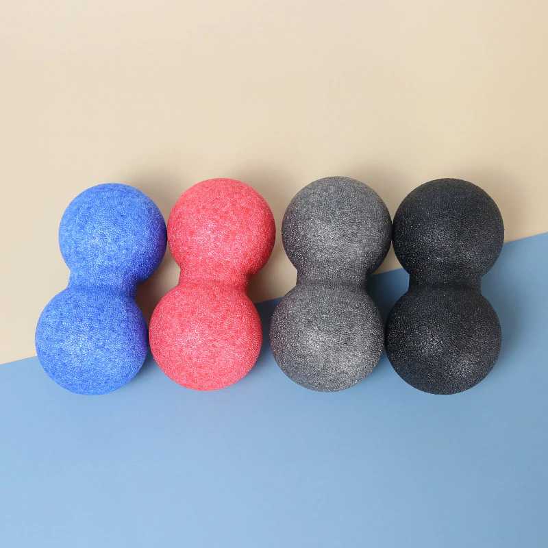 Alat Bantu Yoga Peanut Massage Foam Block Roller Ball 8x16cm Perlengkapan Olahraga Terapi Otot Tubuh