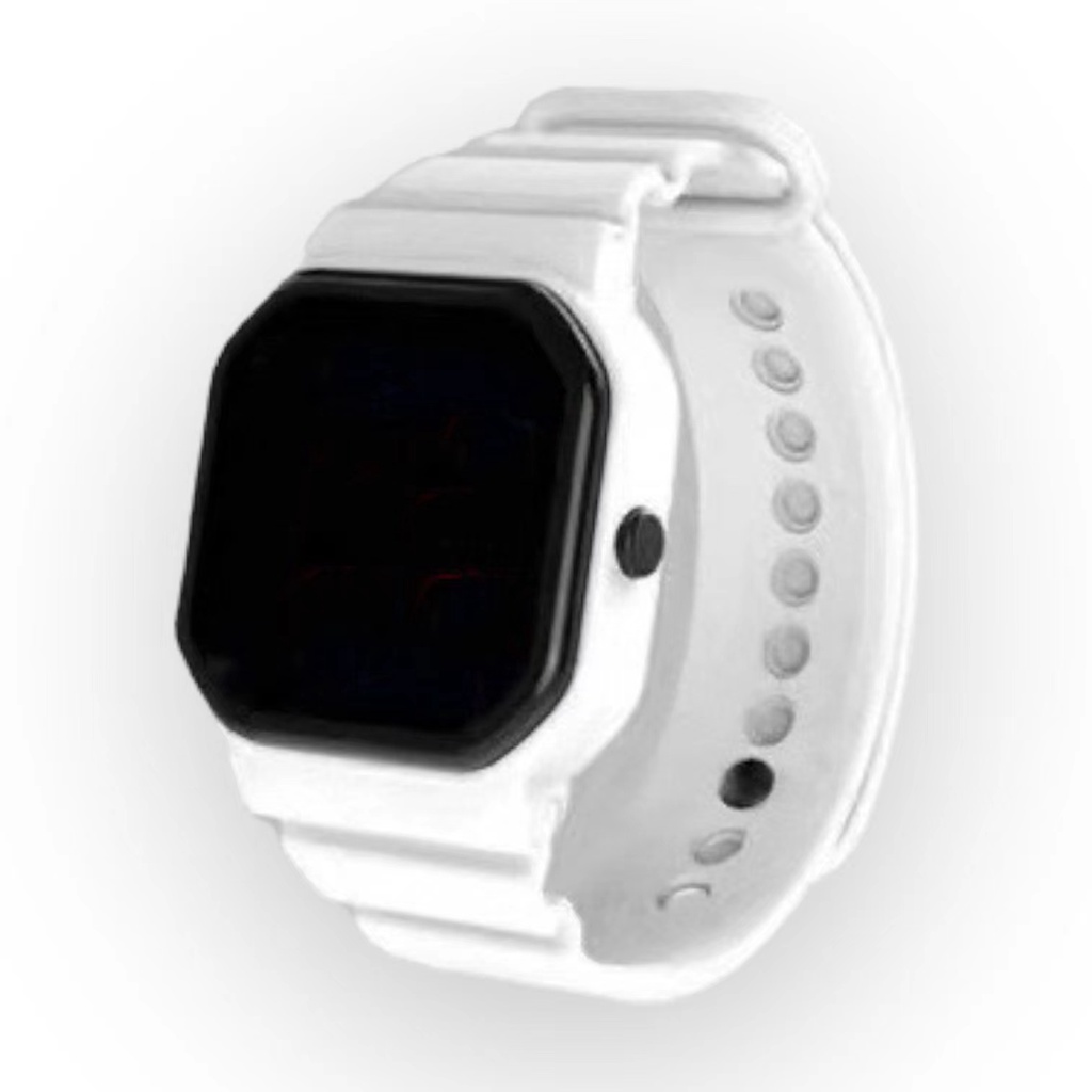 COD Jam Tangan LED Digital Rubber Electronic Fashion Couple Anak Remaja Import Premium Pria Wanita M184