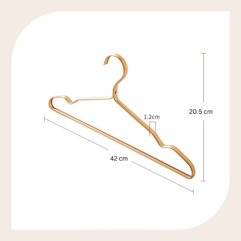 GANTUNGAN BAJU GOLD Premium Anti Slip Hanger Gold Rosegold High Quality Aluminium Alloy