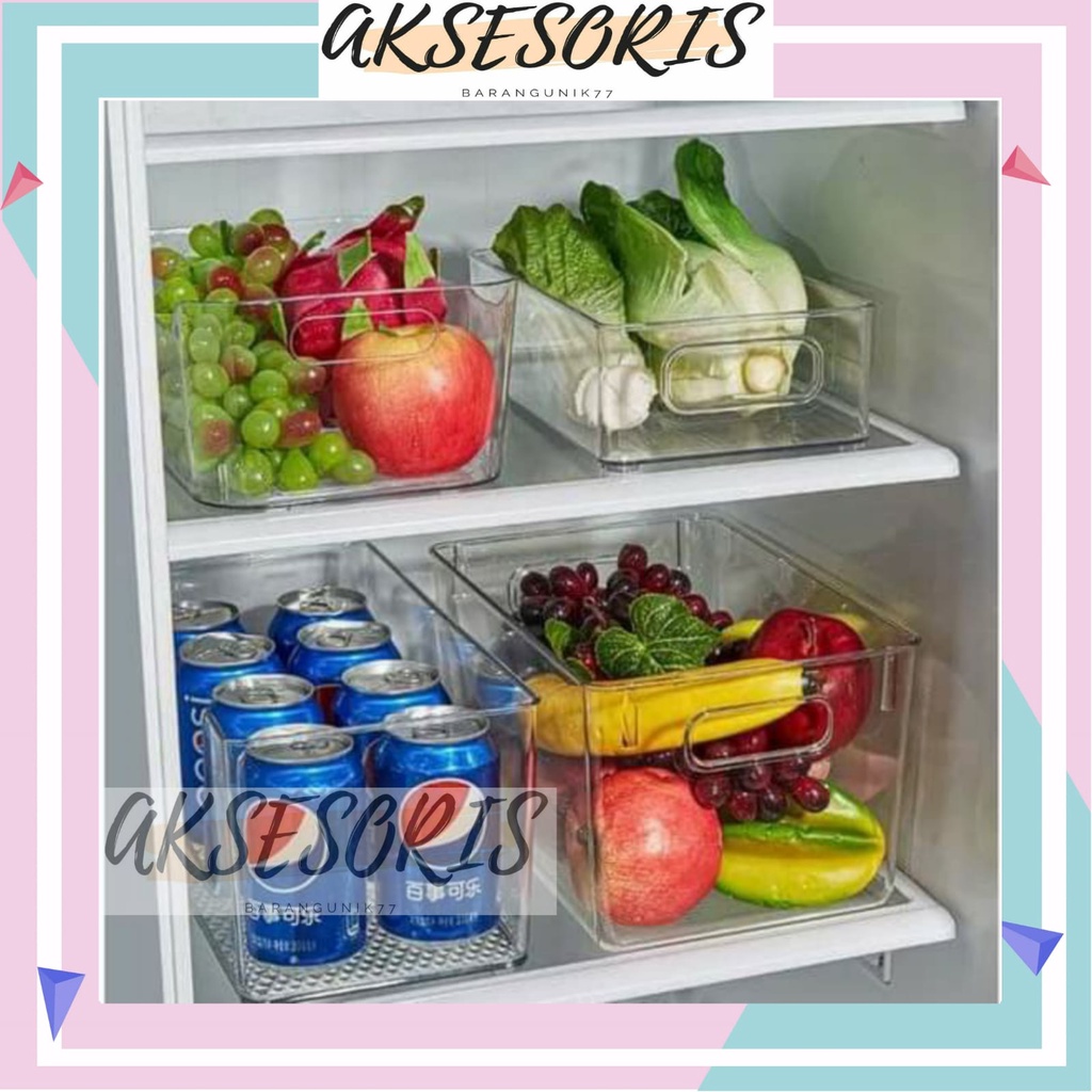 BOX KONTAINER MULTIFUNGSI / BOX KONTAINER BENING MULTIFUNGSI / KONTAINER BOX KOTAK PENYIMPANAN STORAGE / STORAGE KULKAS / KOTAK KONTAINER MAKANAN KULKAS FOOD STORAGE / ORGANIZER KULKAS / TEMPAT PENYIMPANAN SAYUR