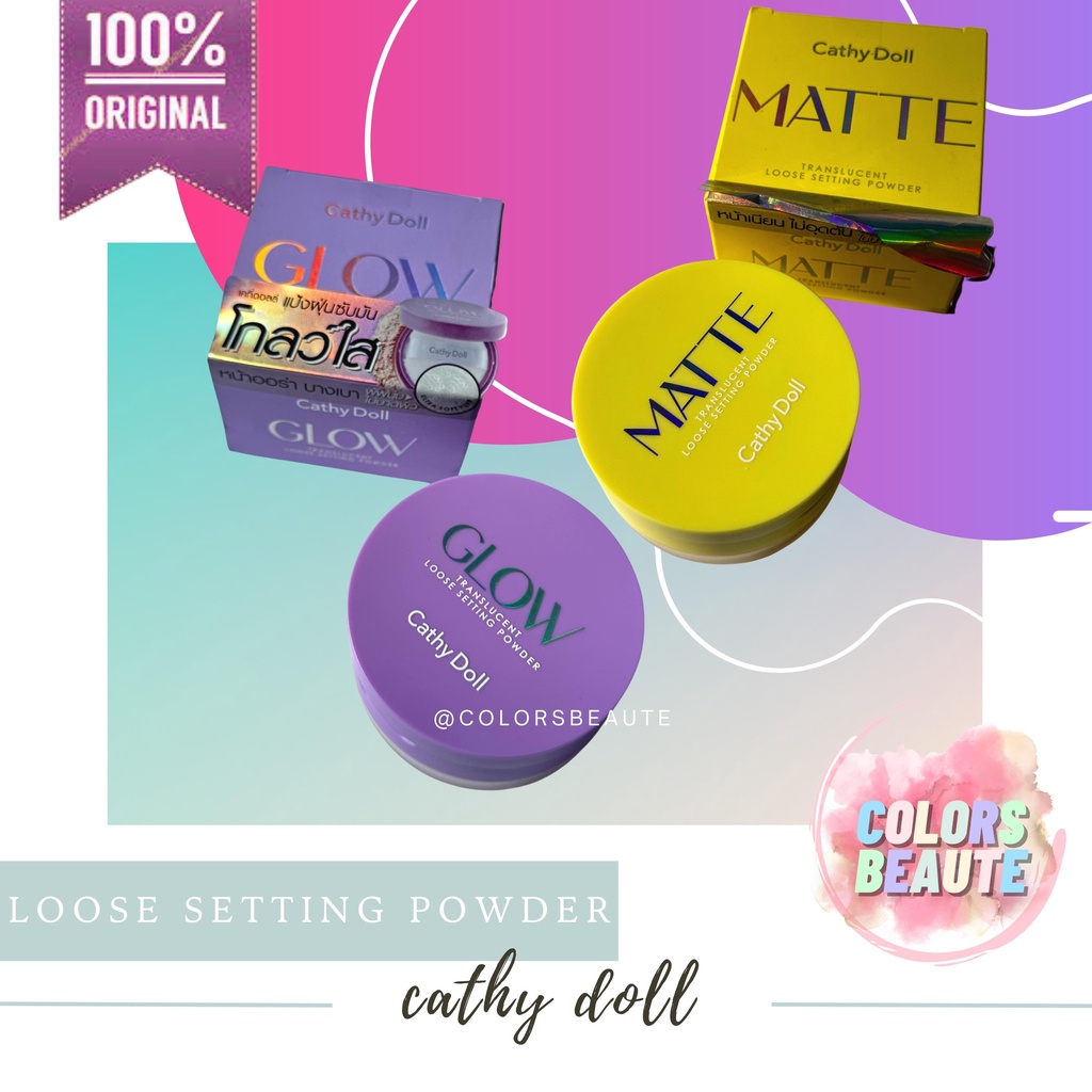 READY STOCK ! CATHY DOLL TRANSLUCENT LOOSE SETTING POWDER 10g / BEDAK TABUR