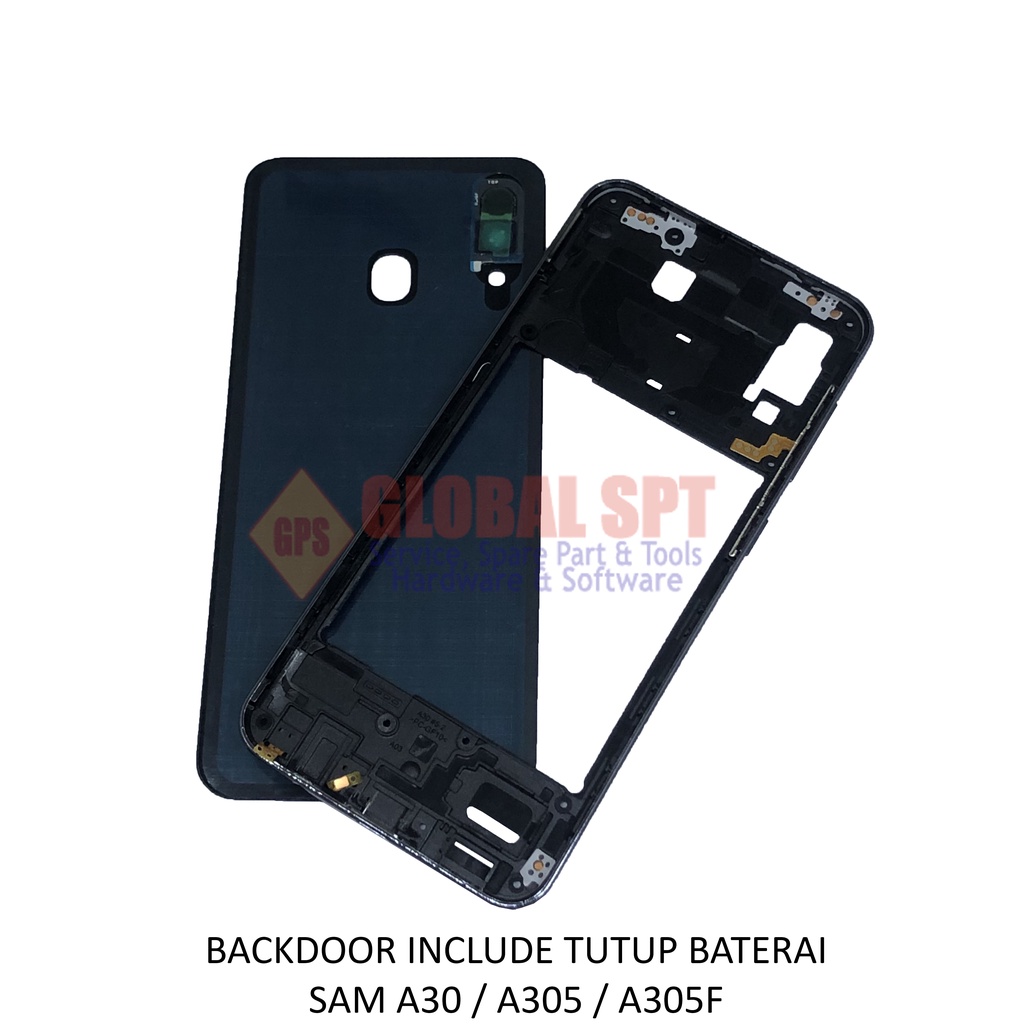 BACKDOOR SAMSUNG A30 INCLUDE TUTUP BATERAI / BACK COVER A305 / TUTUP BELAKANG A305F