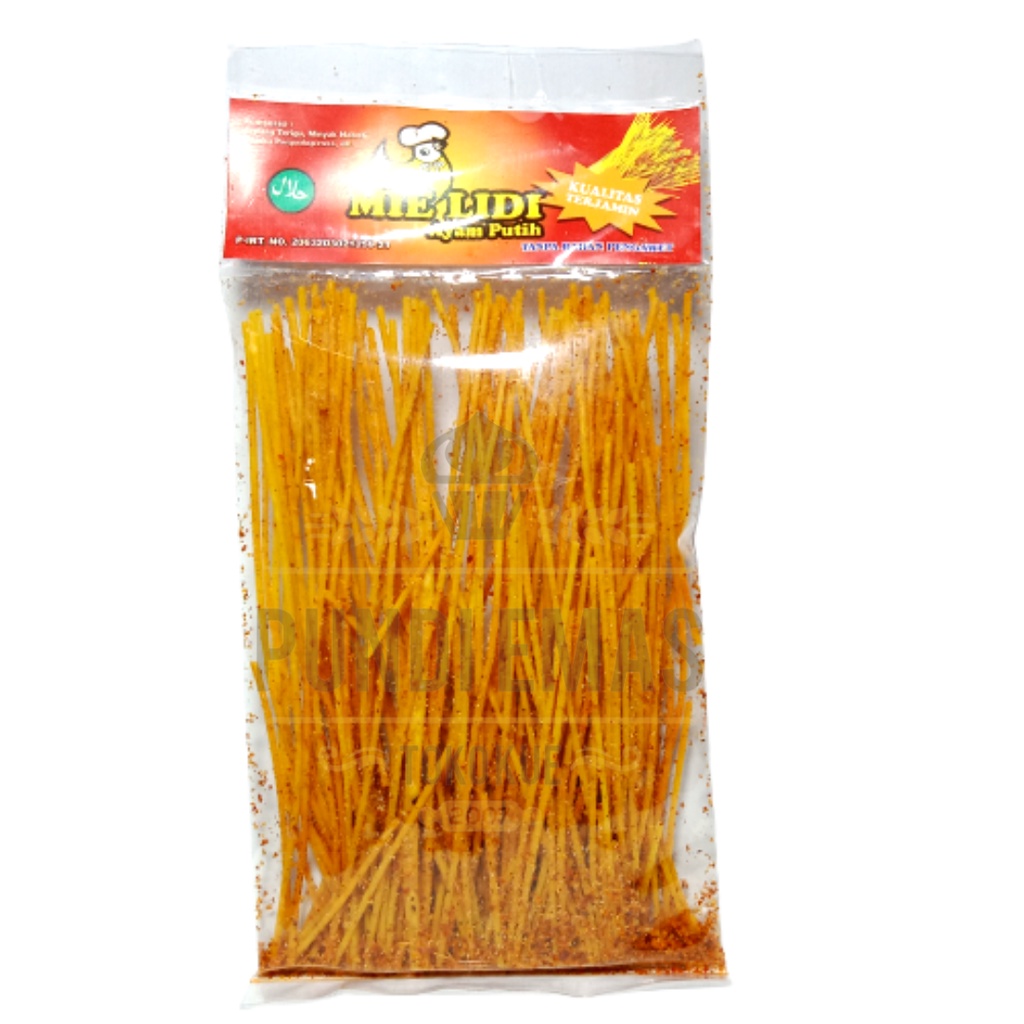 Mie Lidi Ayam Putih Original dan Pedas Gurih / Mie Lidi Super Pedas