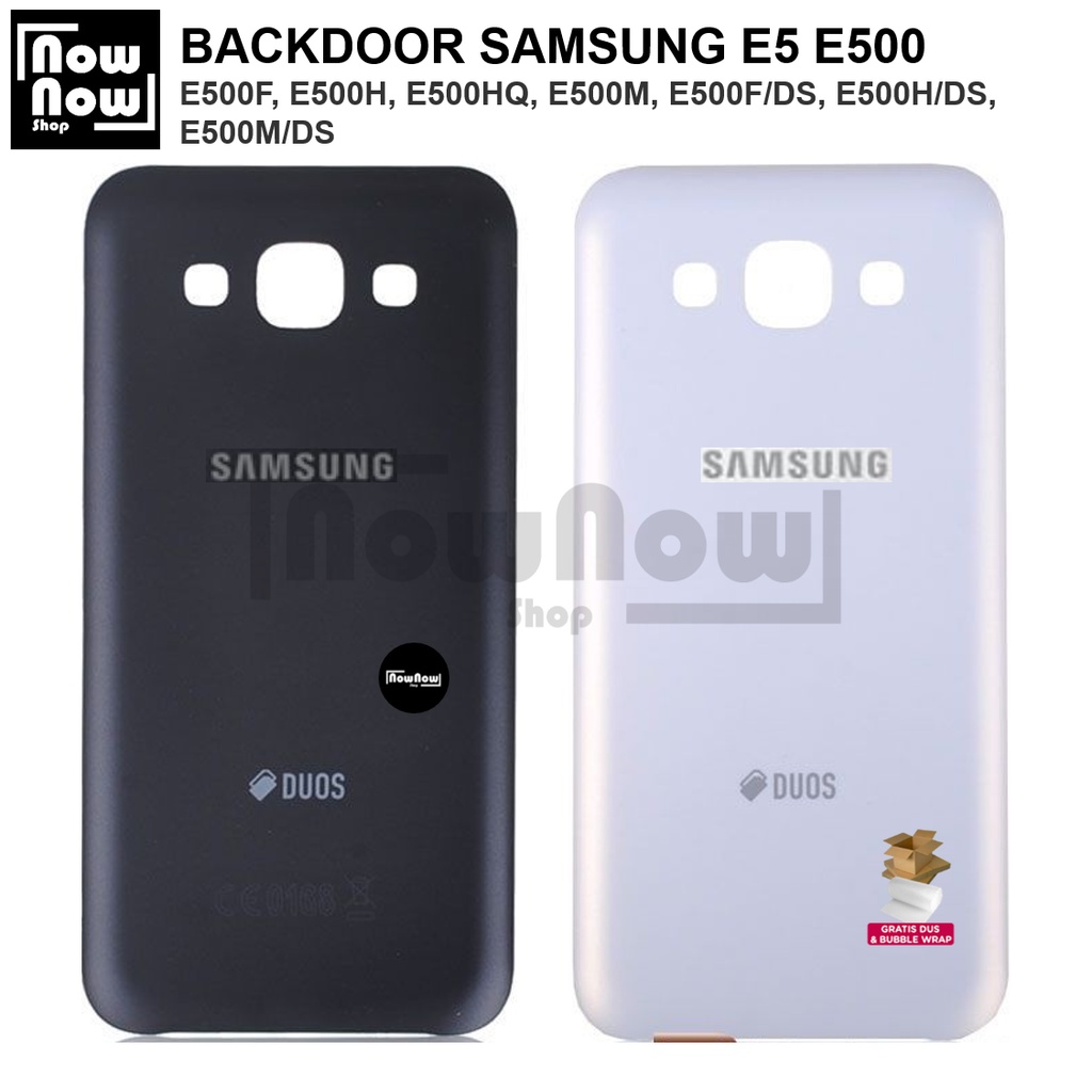 Backdoor Tutup Belakang Baterai Samsung Galaxy E5 E500 E500F E500H E500HQ E500M E500F/DS E500H/DS E500M/DS Backcover Back Casing Housing Cover Belakang Back Case Panel Replacement