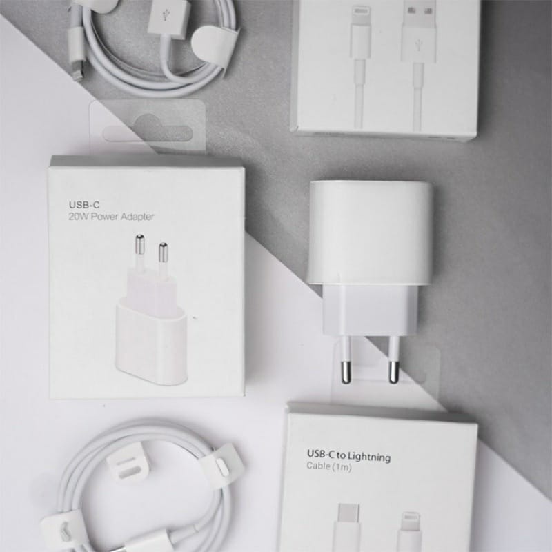 PROMO VIBOX CHARGER IP PD3.0 ASLI LOGO 20W + KABEL LIGHTNING