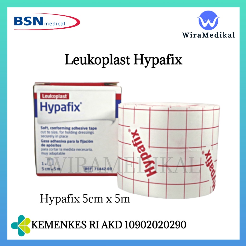 Leukoplast Hypafix 5cmx5m / Leukoplast Hypafix BSN / Plester penutup luka anti air