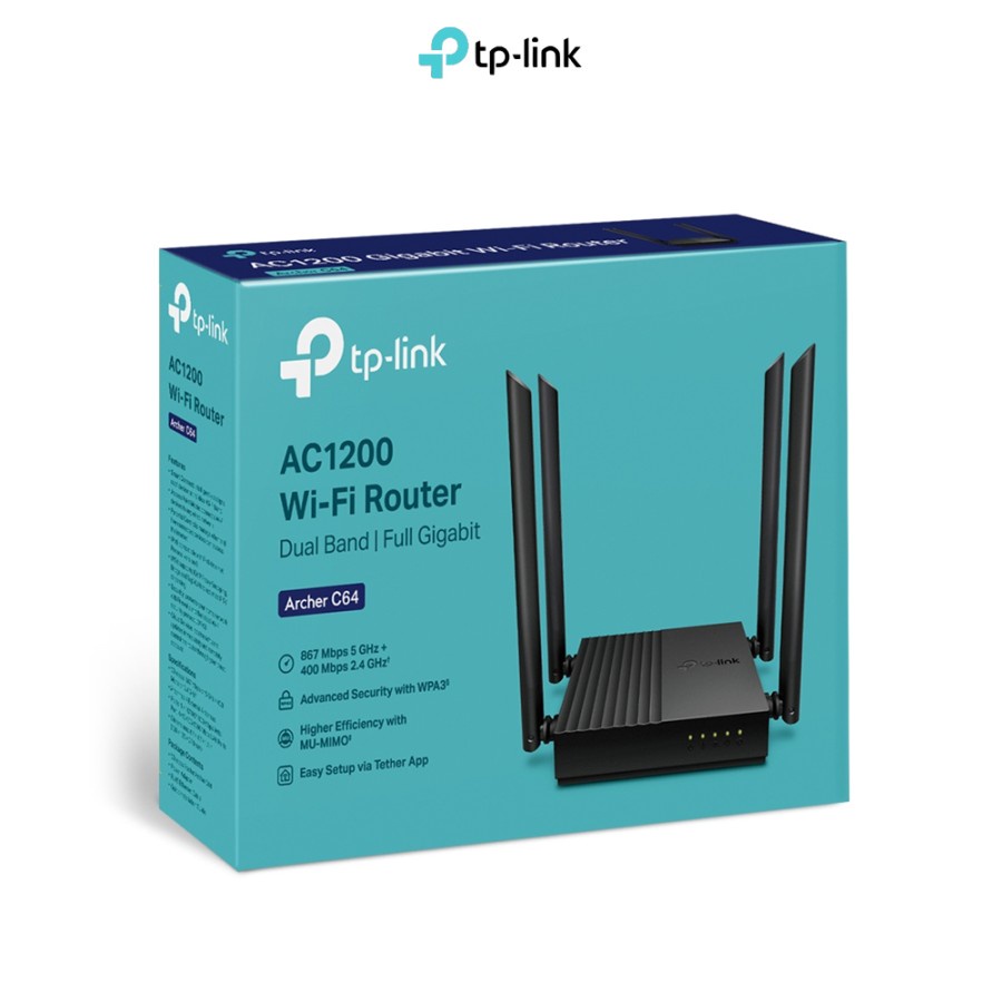 TP-Link Archer C64 C24 C86 C80 AC1200 WiFi 5 Router Wireless Dual Band Gigabit Easy Mesh Archer C54