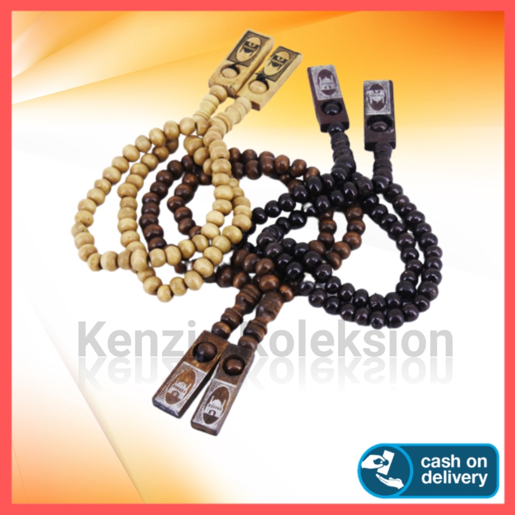 Souvenir pernikahan tasbih kayu/souvenir tasbih kayu kemasan plastik