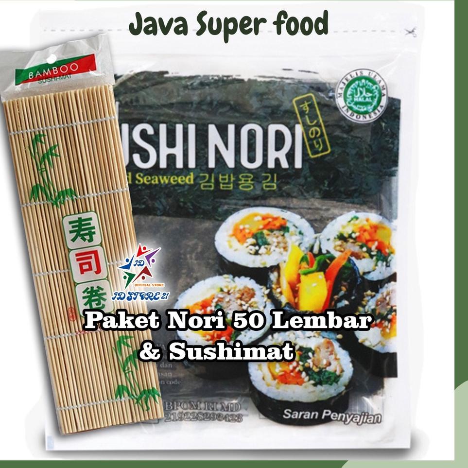 

Pesan sekarang JAVA Sushi Nori Kimbab 50 Lembar Halal MUI / Nori Gimbab Import Lembar Rumput Laut