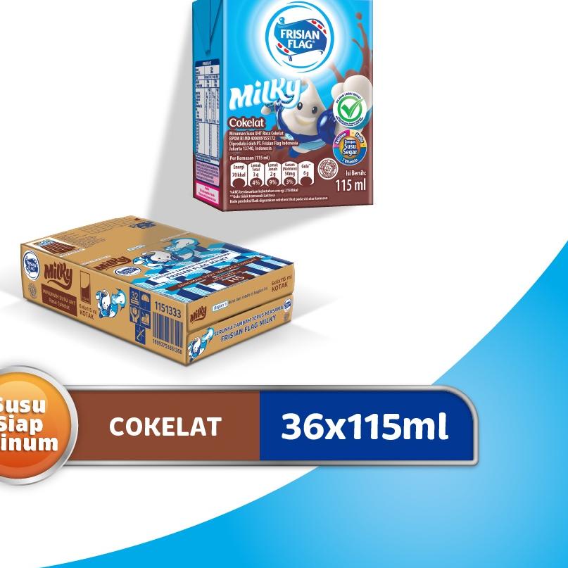 

♪ Frisian Flag UHT Milky Chocolate 115ml (36pcs) Multipack ♞