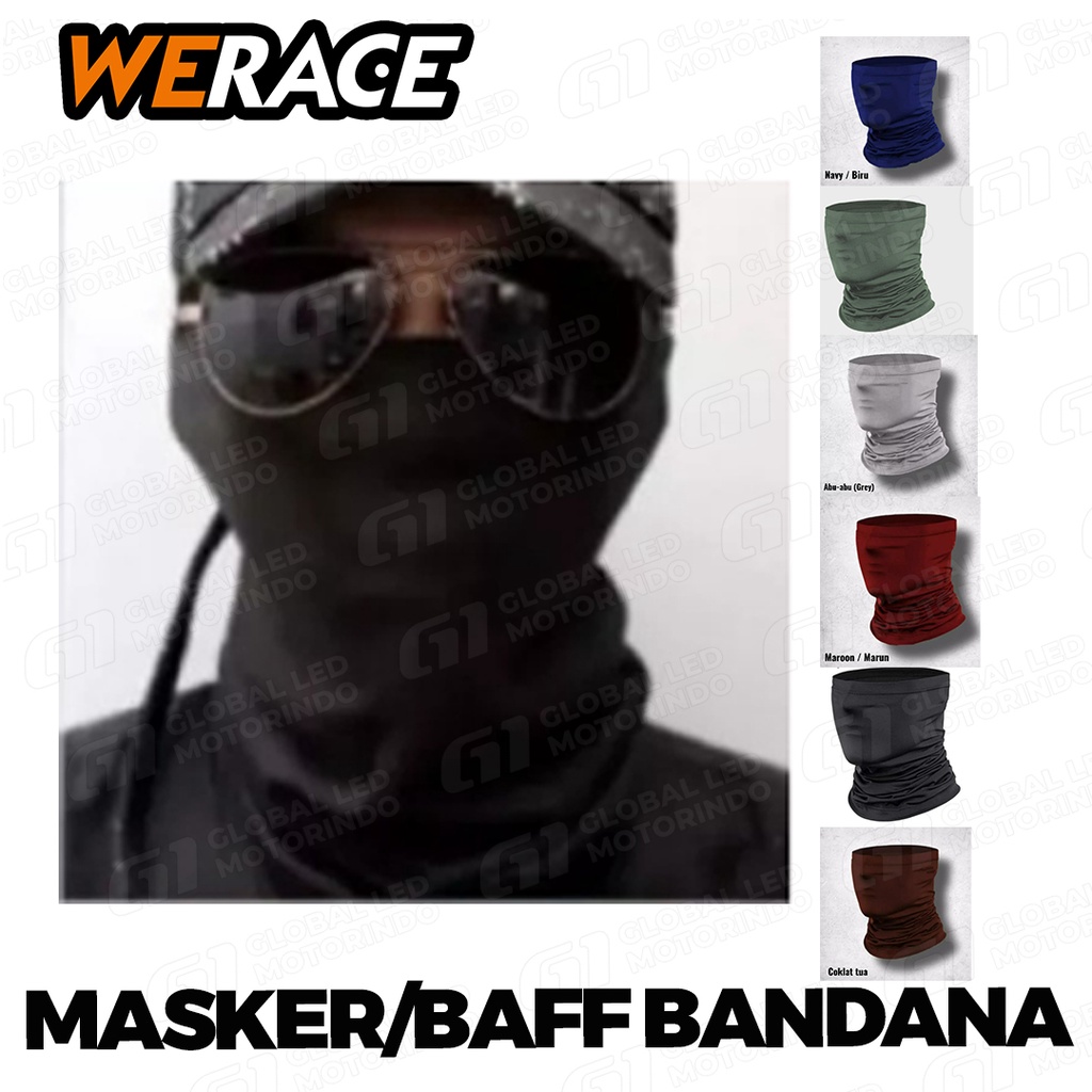 [WERACE] Masker motor premium / Masker berkendara berkualitas multifungsi / Masker /balaclava masker motor / bandana motor / Bandana polos