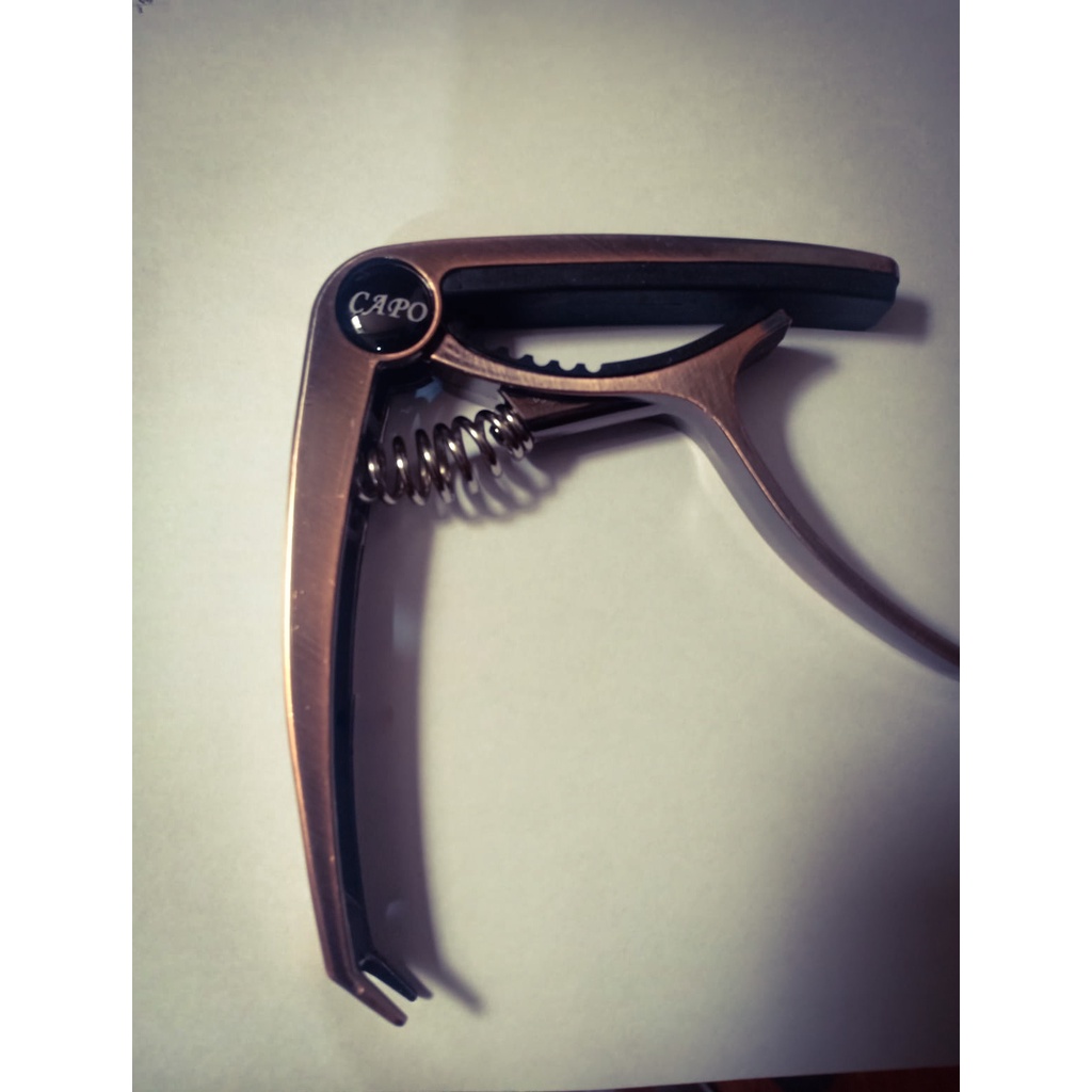 Capo Gitar Akustik Elektrik Nylon Bahan Zinc Alloy and Pin Puller