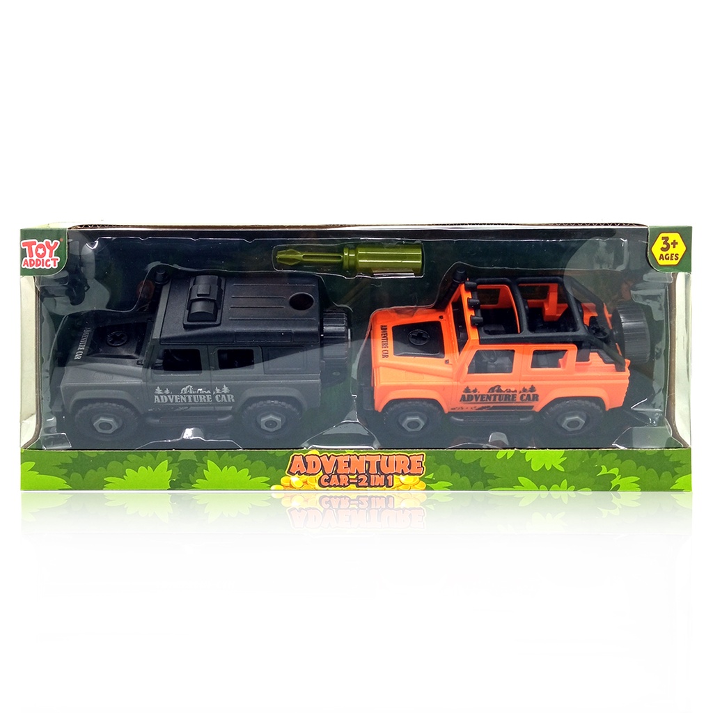 Toy Addict 2-In-1 Adventure Car Mainan Mobil Jeep Anak Laki