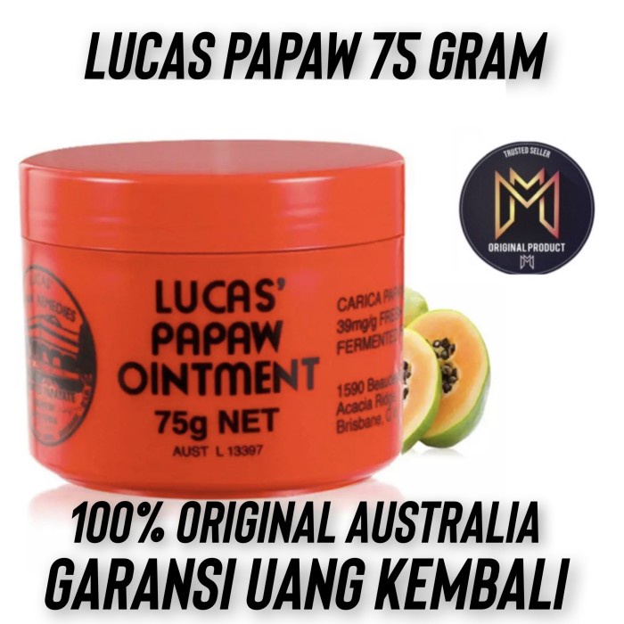 Terlaris Cream ( Garansi ) Lucas Papaw Ointment 75Gr Ori Australia