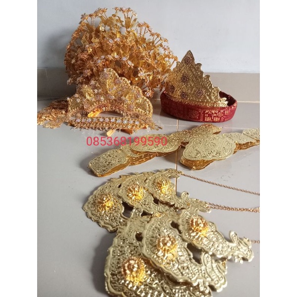 set mahkota adat Palembang