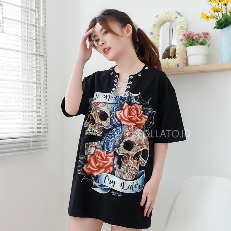 TERLARIS FOLLATO.ID // Zeux oversized chain top kaos oversize big size