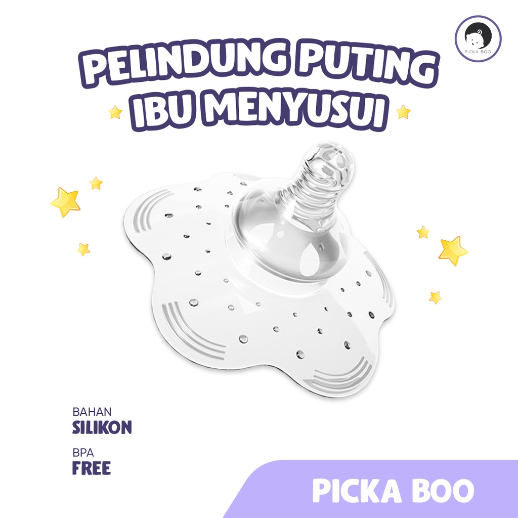 PICKA BOO Nipple Cover Protector Pelindung Puting Ibu ASI Menyusui Melindungi Gigitan Bayi