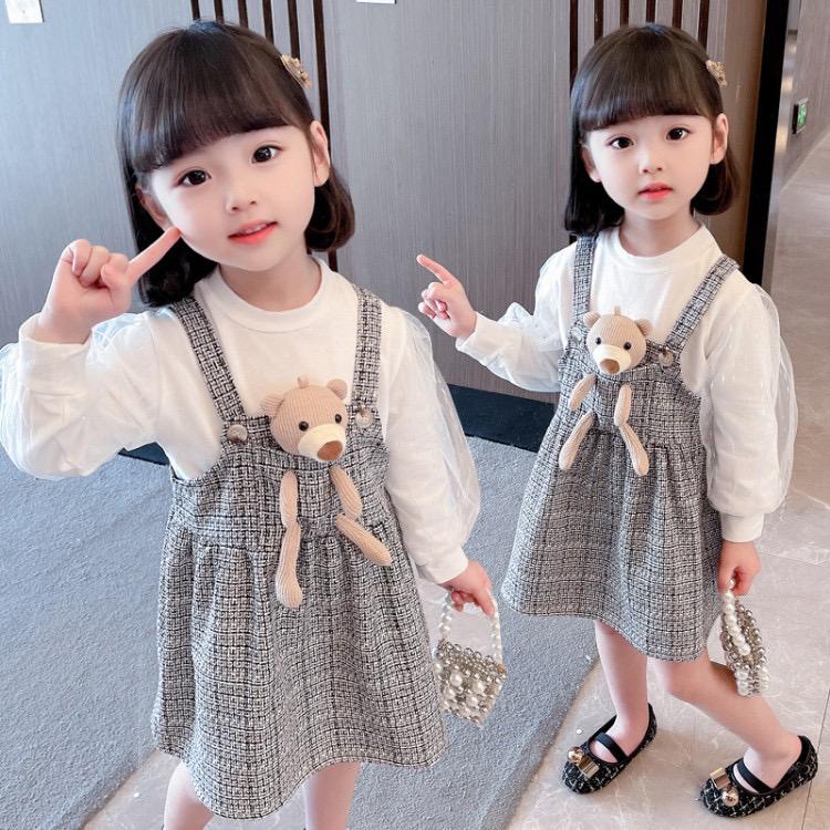 LittleAaron DRESS LICHA BEAR EBV Baju Dress Anak Perempuan Import Dress anak/Bayi Perempuan Gaun bayi Rok Anak Pakaian anak