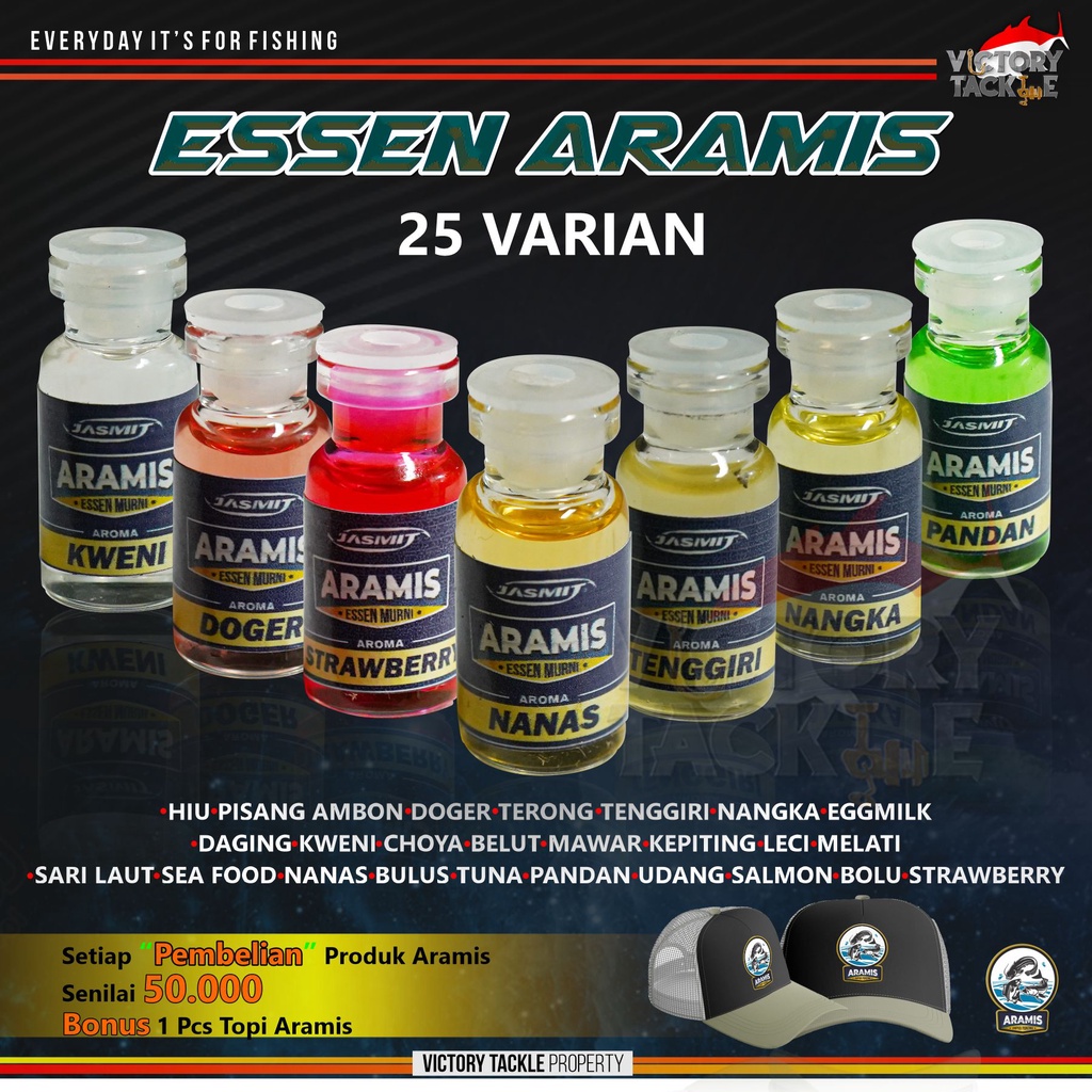 UMPAN PANCING | ESSEN MURNI JASMIT ARAMIS 3ML - ESSEN PANCING AROMA GURIH &amp; AMISAN UNTUK SEGALA IKAN MAS | NILA | PATIN | LELE | BAWAL