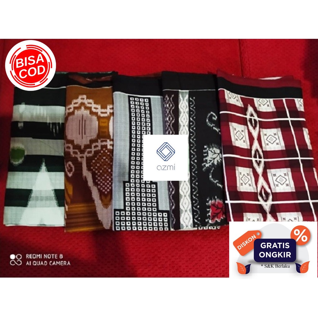 Promo Sarung goyor Murah printing Berkualitas merah marun, hitam, abu, coklat, premium quality Botol