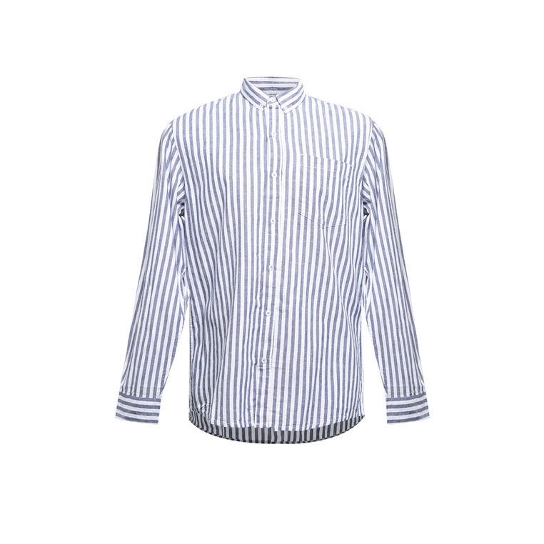 Kemeja Bombboogie Original Nordic Unlined Pakaian Kuliah Terbaru Merk Basic Katun Pria Man Putih Bir