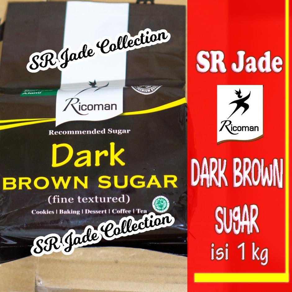 

Murah nampol Ricoman Dark Brown Sugar 1Kg Gula