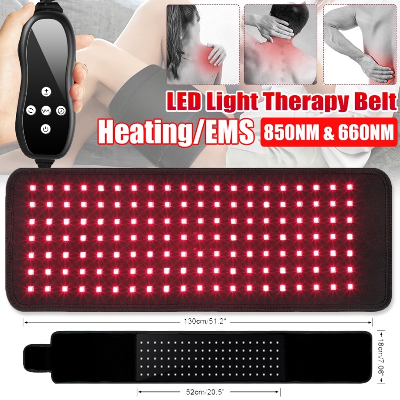 Laser  Alat lampu infrared fisioterapi Terapi Laser Nyeri Sendi red light Infrared 850nm 660nm Therapy Back terapi stroke fisioterapi lampu /Fat Burning Belt Penurunan berat badan