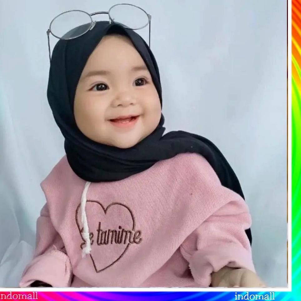 ✔️  Jilbab Pasmina Instan Bayi 0 6 12 Bulan Up 2 Th Kerudung Hijab Krudung Pashmina Anak Balita Baby