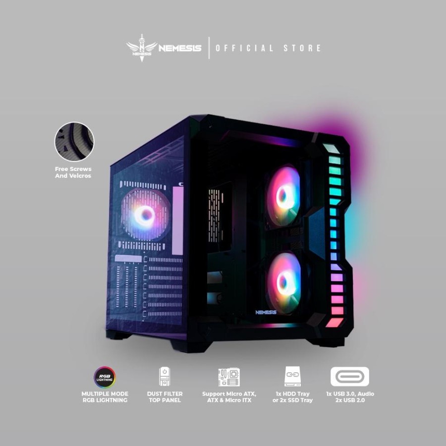 NYK Nemesis Casing Gaming T80 Rubix