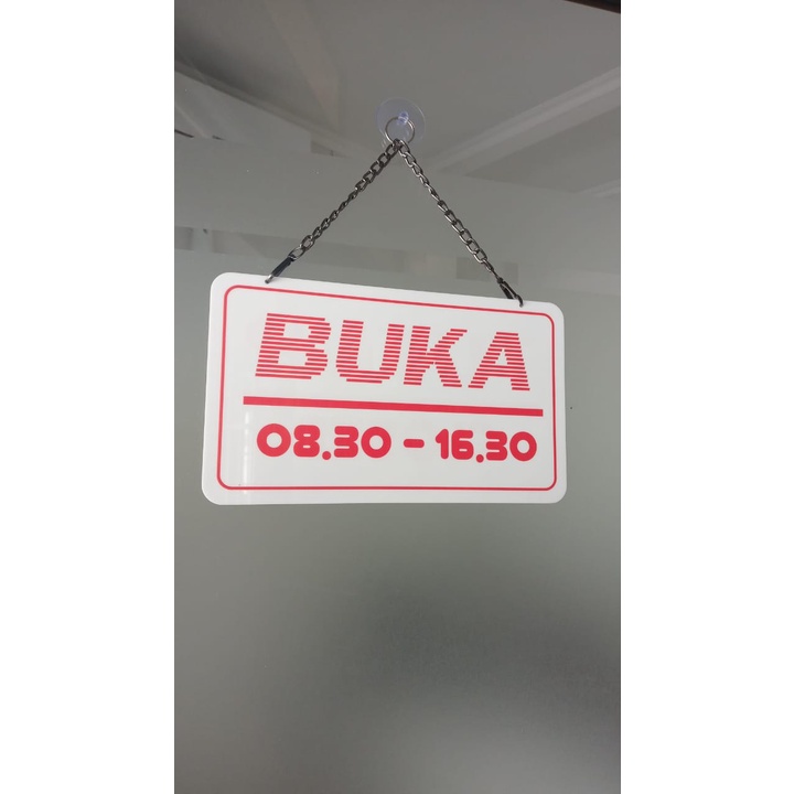 Plat Acrylic buka tutup papan Open/Closed label Pintu Toko