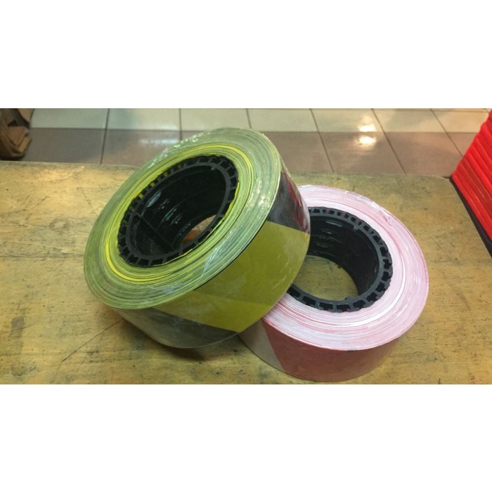 <<<<<] baricade line / police line 2"x300m merah putih