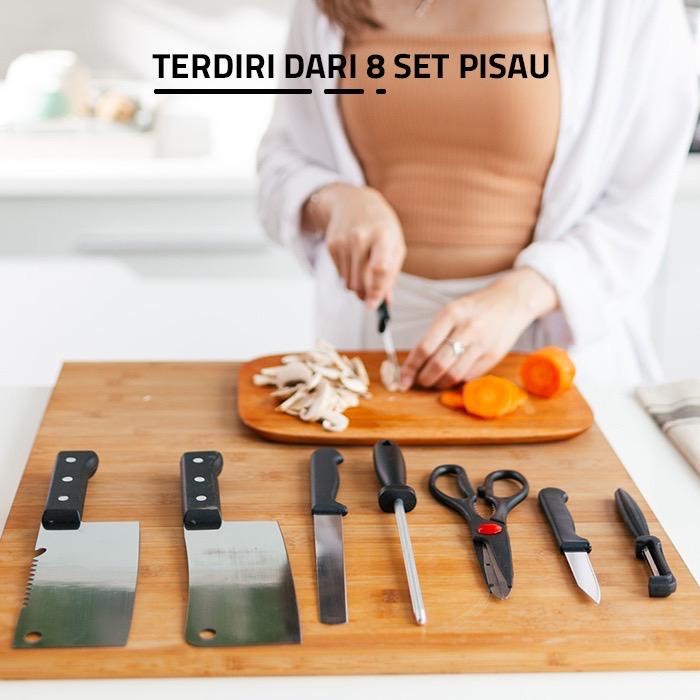 Pisau Set Dapur / Kitchen Knife Set Stainless Steel