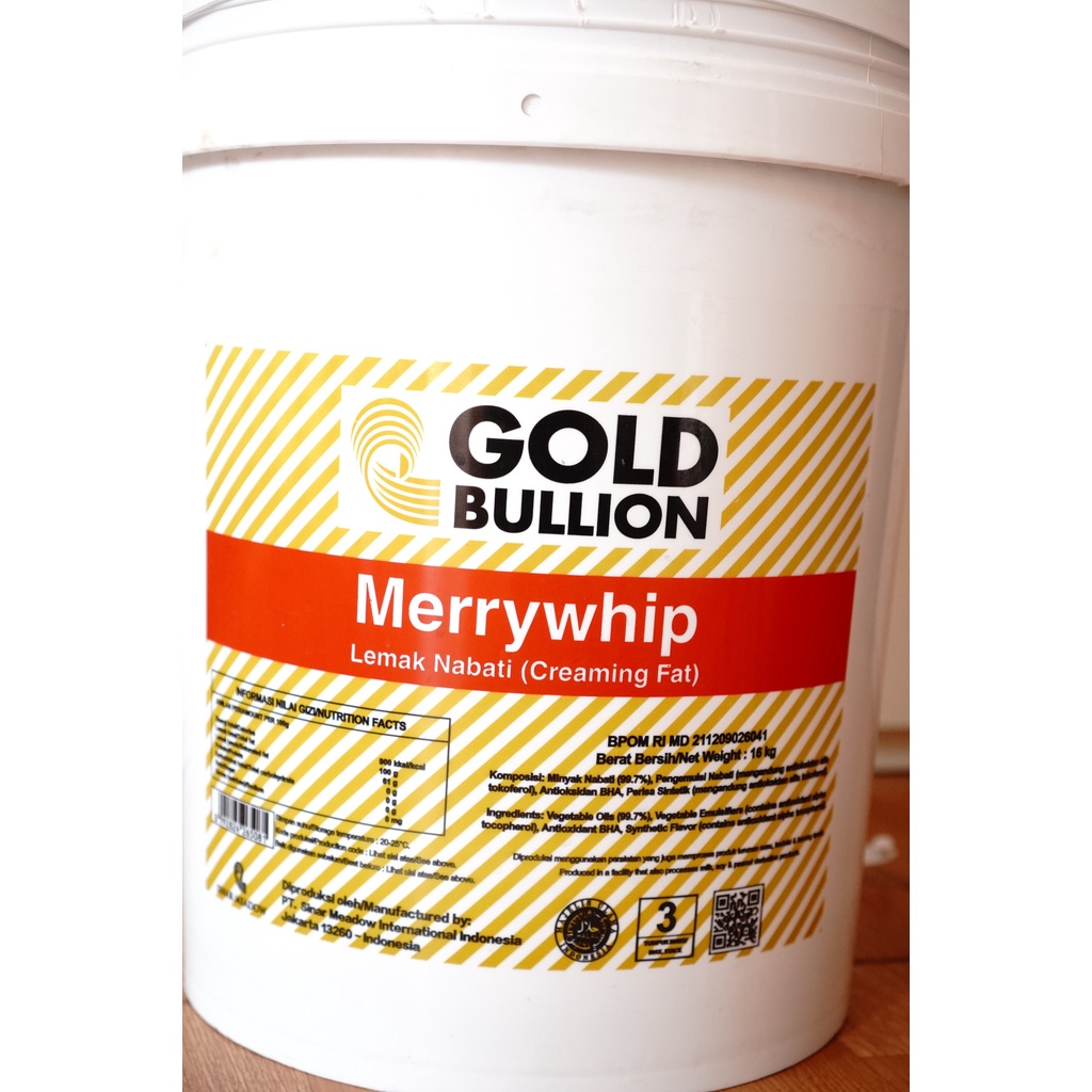 

GOLD BULLION Merrywhip Lemak Nabati 1 Kg - Repacking