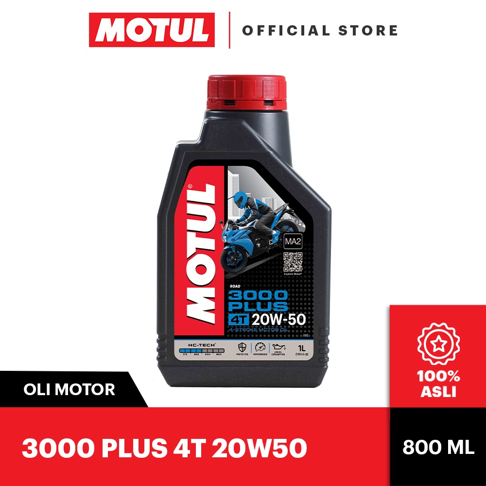 Oli Motor Motul 3000 PLUS 4T 20W50 0.8L