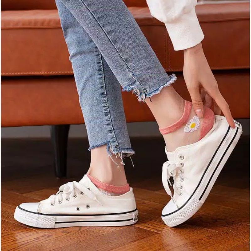 Kaos Kaki ANKLE LACE Transparan Motif se MATA KAKI