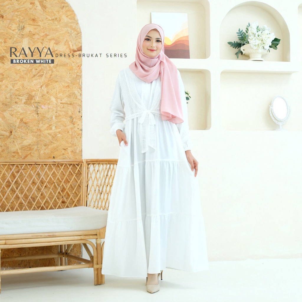 Rayya Brukat Gamis Busui Mewah Kekinian by Riskirich