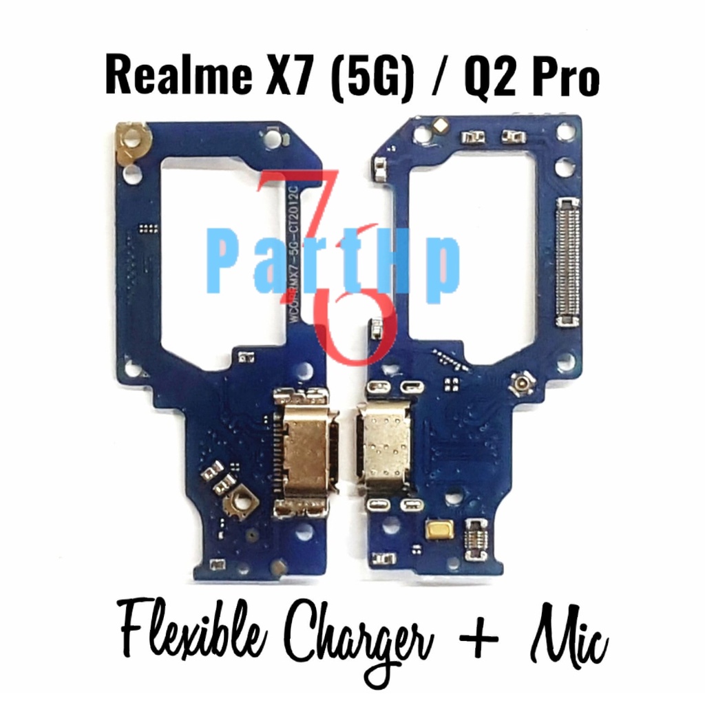 Papan PCB Connector Charger Mic Handsfree Realme X7 5G - Q2 Pro