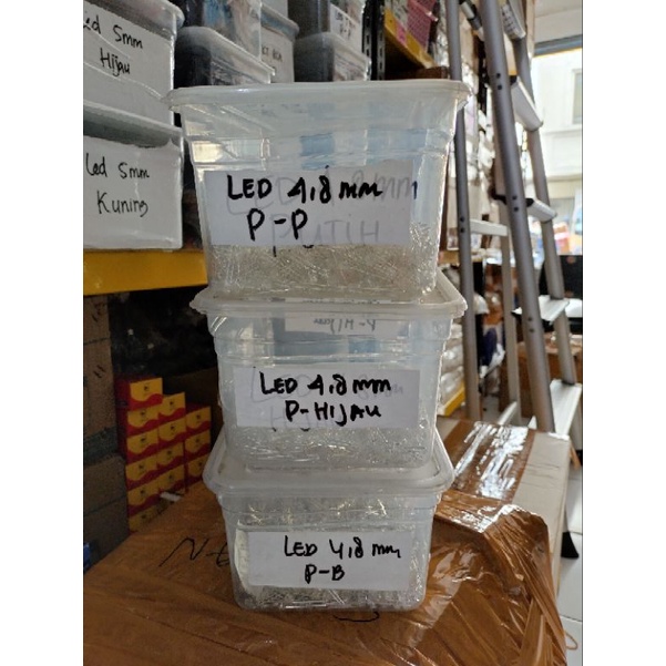 LED 4.8mm putih nyala biru , hijau , putih