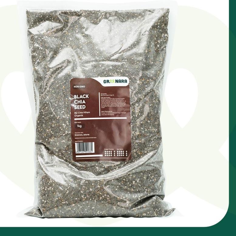 

♟ Organic Black Chia Seed 1Kg / Chiaseed Hitam Organik ➽