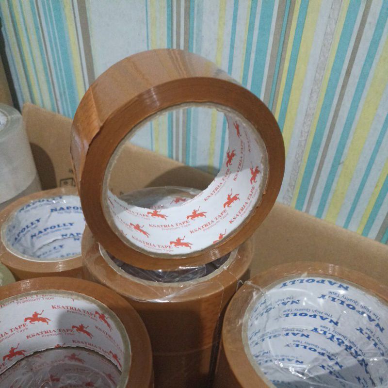 

(A2) LAKBAN COKLAT 90 Yard Isolasi Tape 45mm Daya Lengket Kuat