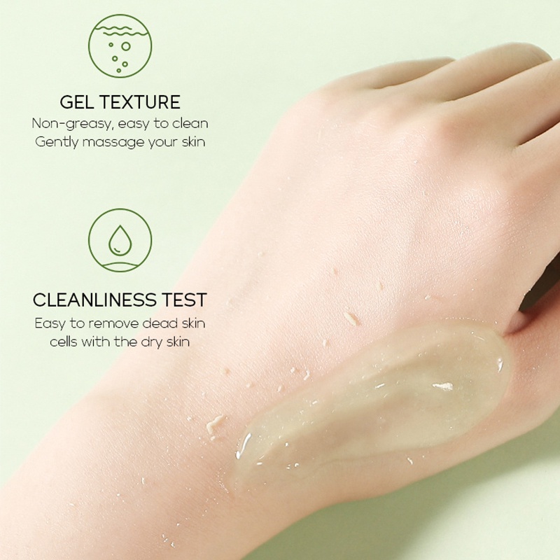 Scrub Wajah Gel Pengelupas Pengelupasan Wajah Pelembap Pemutih Teh Hijau Menghilangkan Komedo Jerawat Mendetoksifikasi &amp; Membersihkan Semua Kulit
