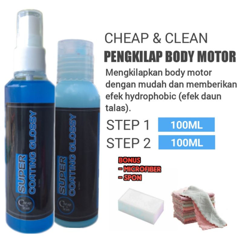 Super Coating Gloss Mengkilapkan Body Glossy Motor Mobil