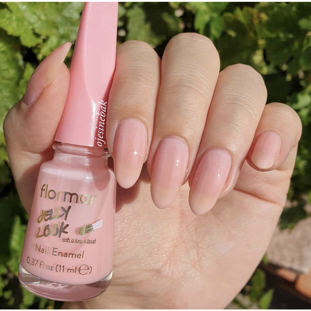 JL27 Milky Pinky - Flormar Nail Enamel Jelly Look - Flormar Nail Polish - Cat Kuku Halal Turki - Kut