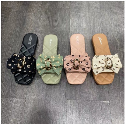 S1030 Sandal Wanita Motif Pita / Sandal Fashion Import / Sandal Model Pita / Sandal Cewek Murah