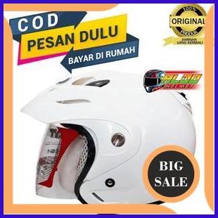 accessories kyt romeo / helm kyt romeo WHITE / helm half face sni 140ZZ3