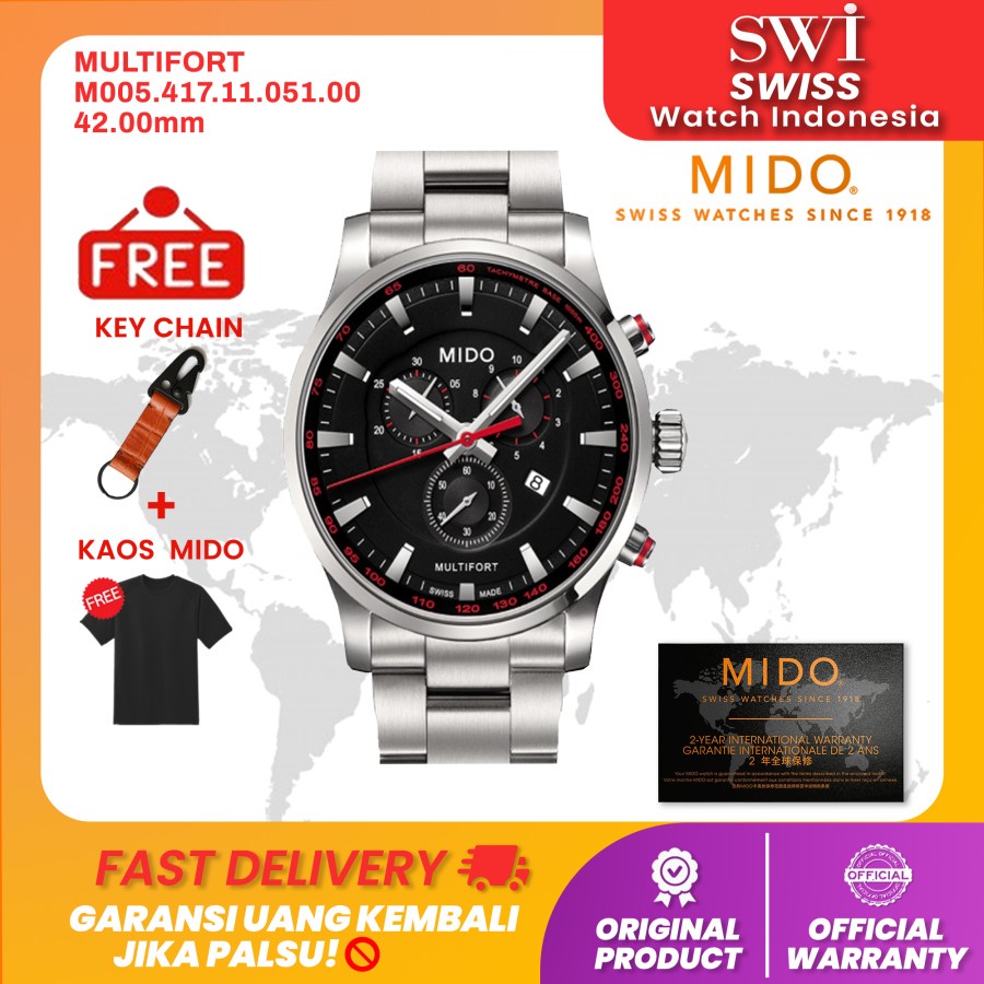 Jam Tangan Pria Mido M005.417.11.051.00 Multifort Analog